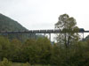 Train on upper trestle