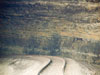 Close up inside of tunnel.