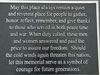 Veterans memorial plaque.