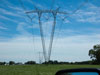 High voltage lines.