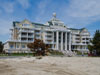 Motel along beach.