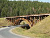 Wooden bridge on highway 16.