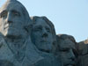 Washington, Jefferson, Roosevelt.
