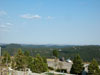 Looking out over parking lot.