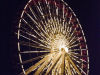 Ferris wheel at night.