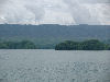 Looking across the lake towards the mountains