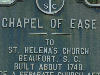 Plaque of chapel