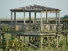 close up of gazebo on catwalk