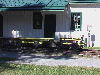 An old gas powered maintenance cart.
