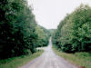 The lower road that runs along the mountain