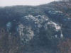 Another view; Snow and ice on a rock face.