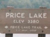 Price Lake trail sign