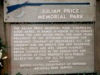 Julian memorial park sign