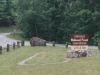 Camp ground located along the mountain road