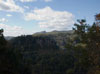 View of the distant mountains