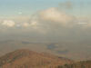 Clouds shadowing ridges