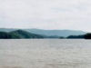 Looking across the lake towards the mountains