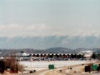 Looking over the airport at the mountain
